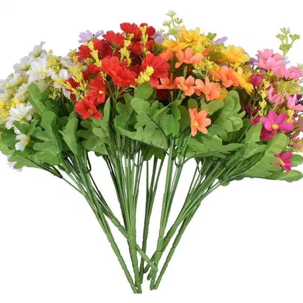 10.00 in Assorted Colors Indoor Artificial Daisy Flower Bouquets