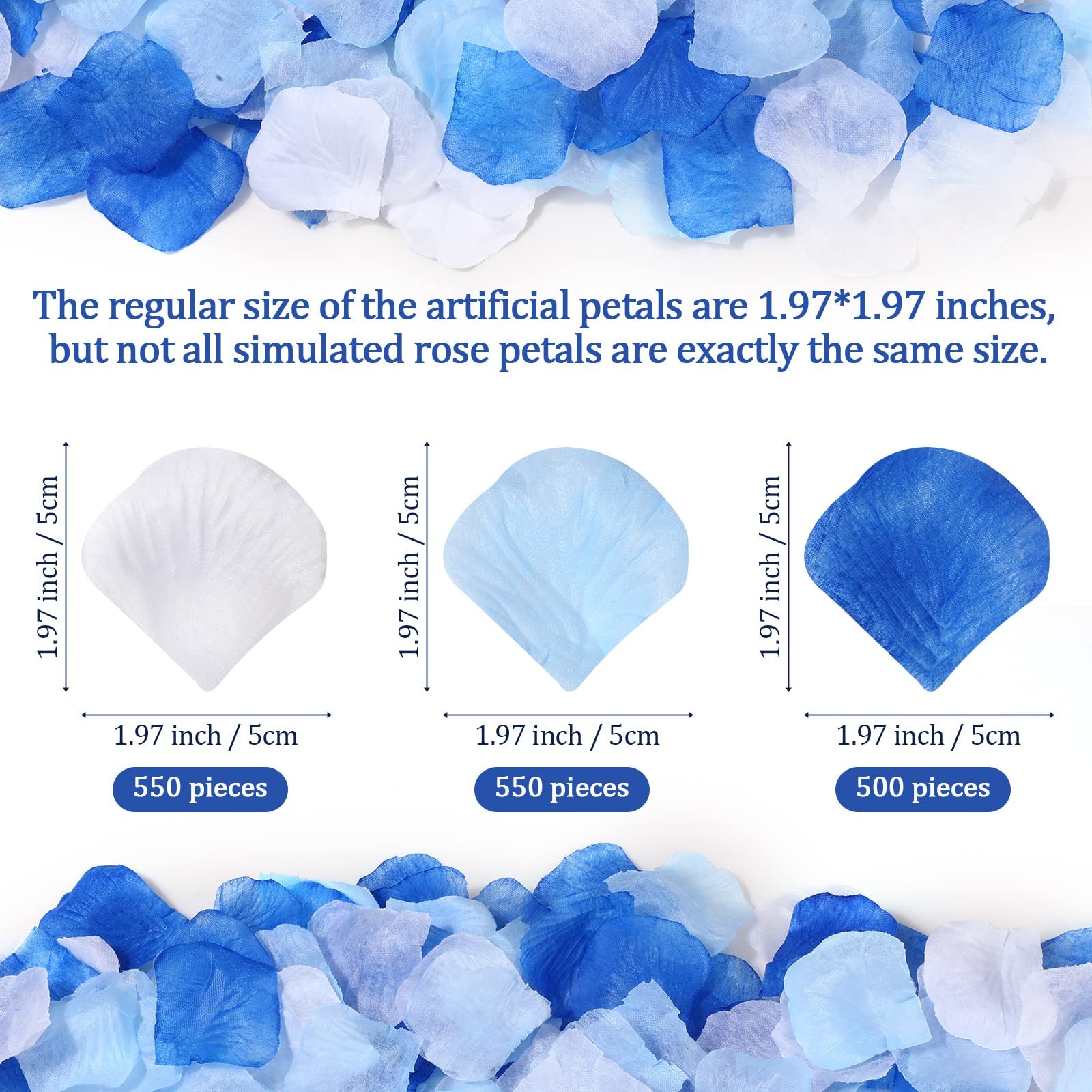 1600 Pcs Bulk Artificial Rose Flower Petals for Valentine Wedding Aisle Decor…