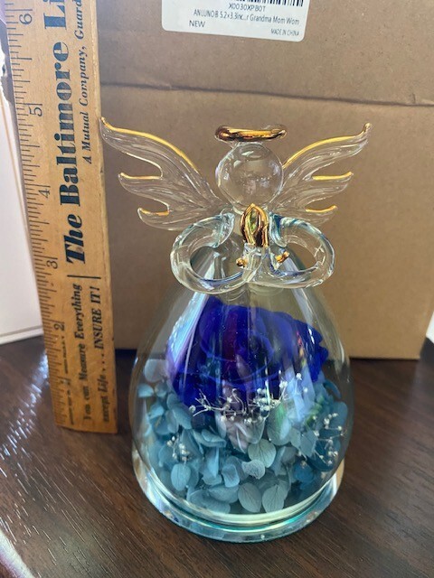 ANLUNOB The Only Eternal Rose- Blue – Great gift for Mom, Grandmother, Sister