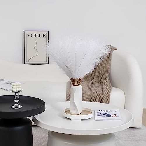 30pcs Pampas Grass – 24 Inch Faux Pampas Grass Decor, 30 Pieces White