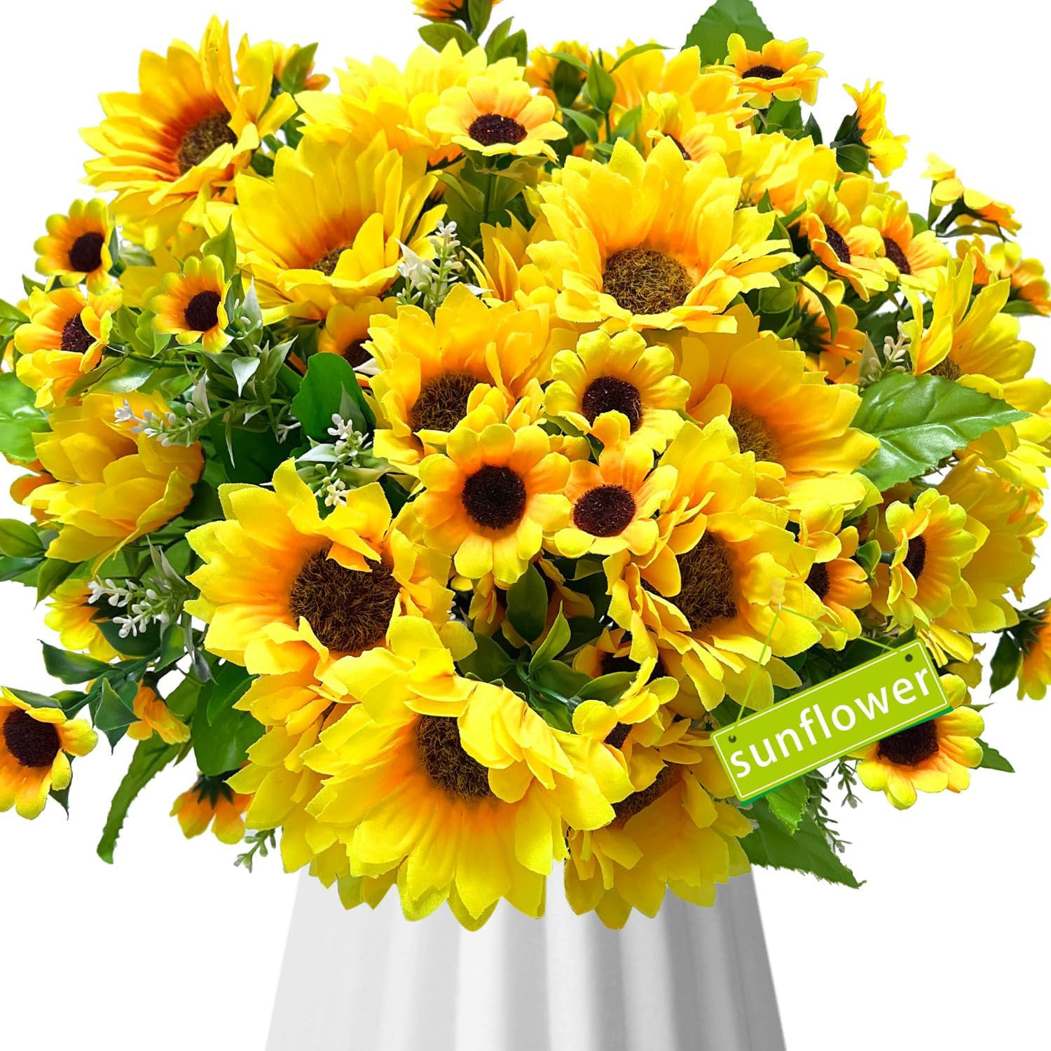 20 Pack Faux Sunflowers for Wedding, Home, Kitchen & Birthday Decor