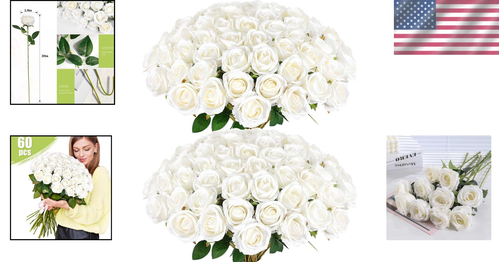 Stunning 60 Count Velvet Silk Roses – Ideal for Valentine’s & Home Decor
