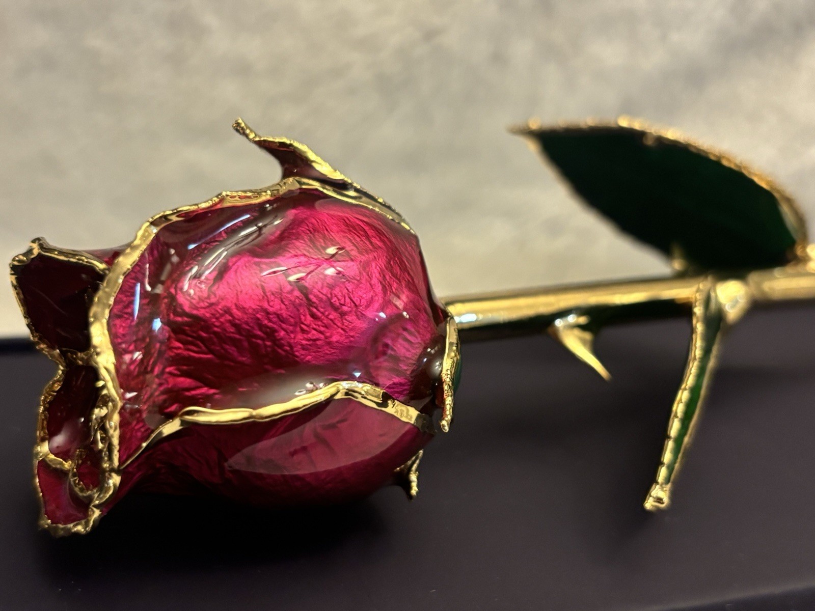 Eternal Love – Real Rose Dipped in 24K Gold ~ Fuchsia