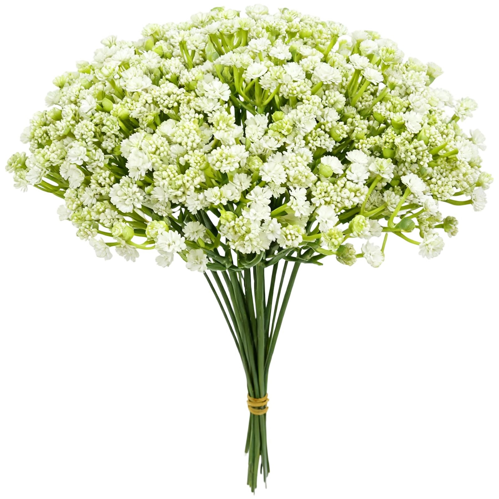 30 Pcs White Babys Breath Artificial Flowers Real Touch Gypsophila Bouquets