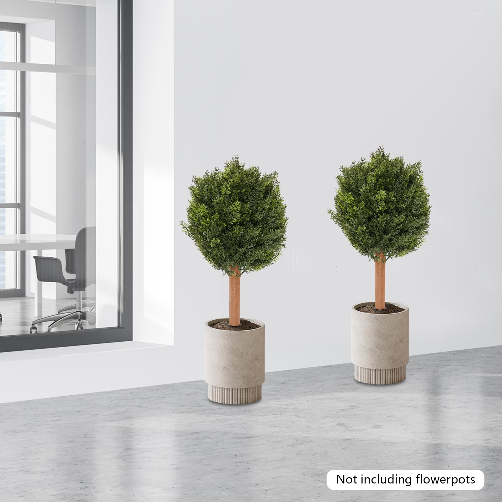 Artificial Plant Artificial Plant with Ground Spike for Indoor Outdoor Home