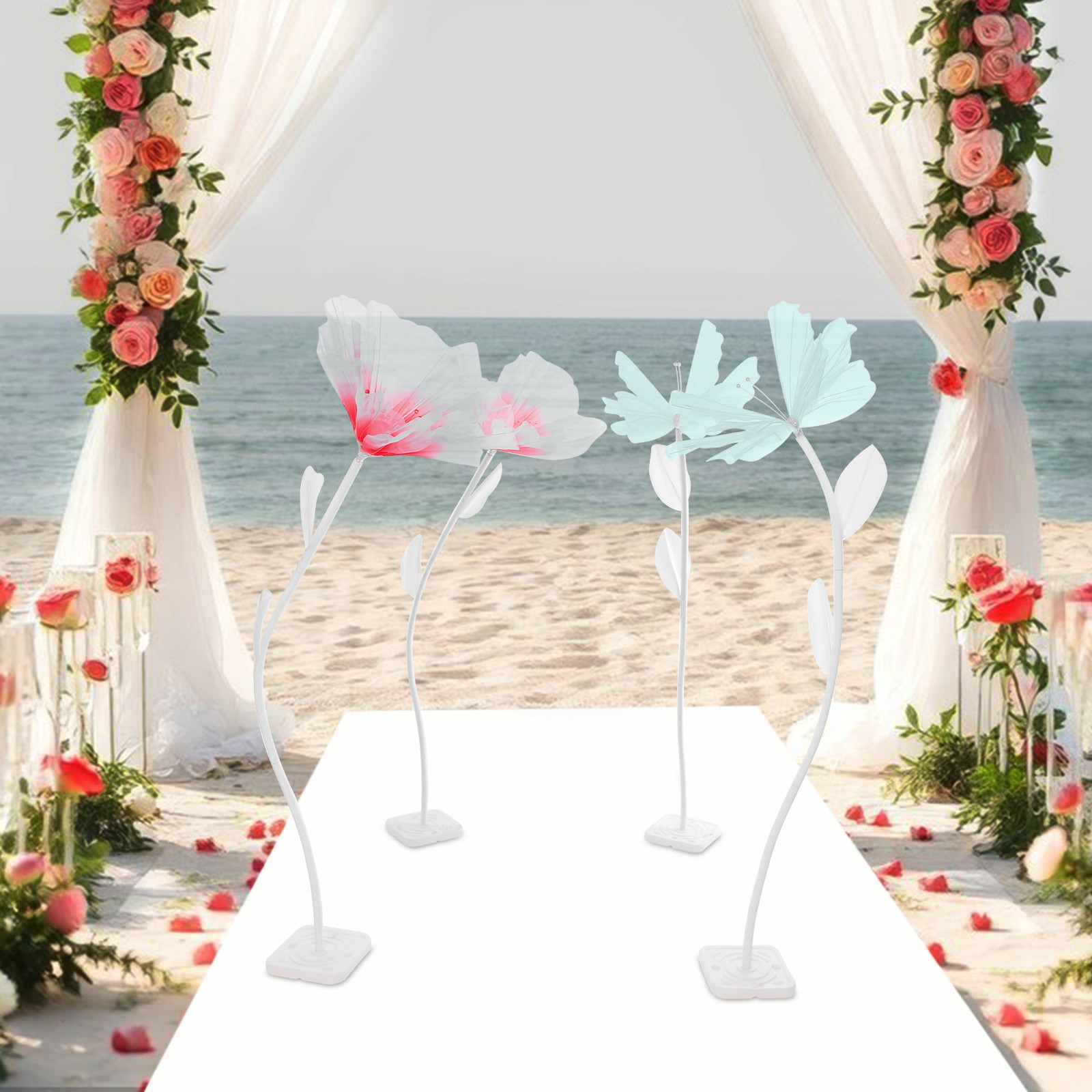 Wedding Giant Artificial Decoration Artificial Flower & Butterfly For Party NEW