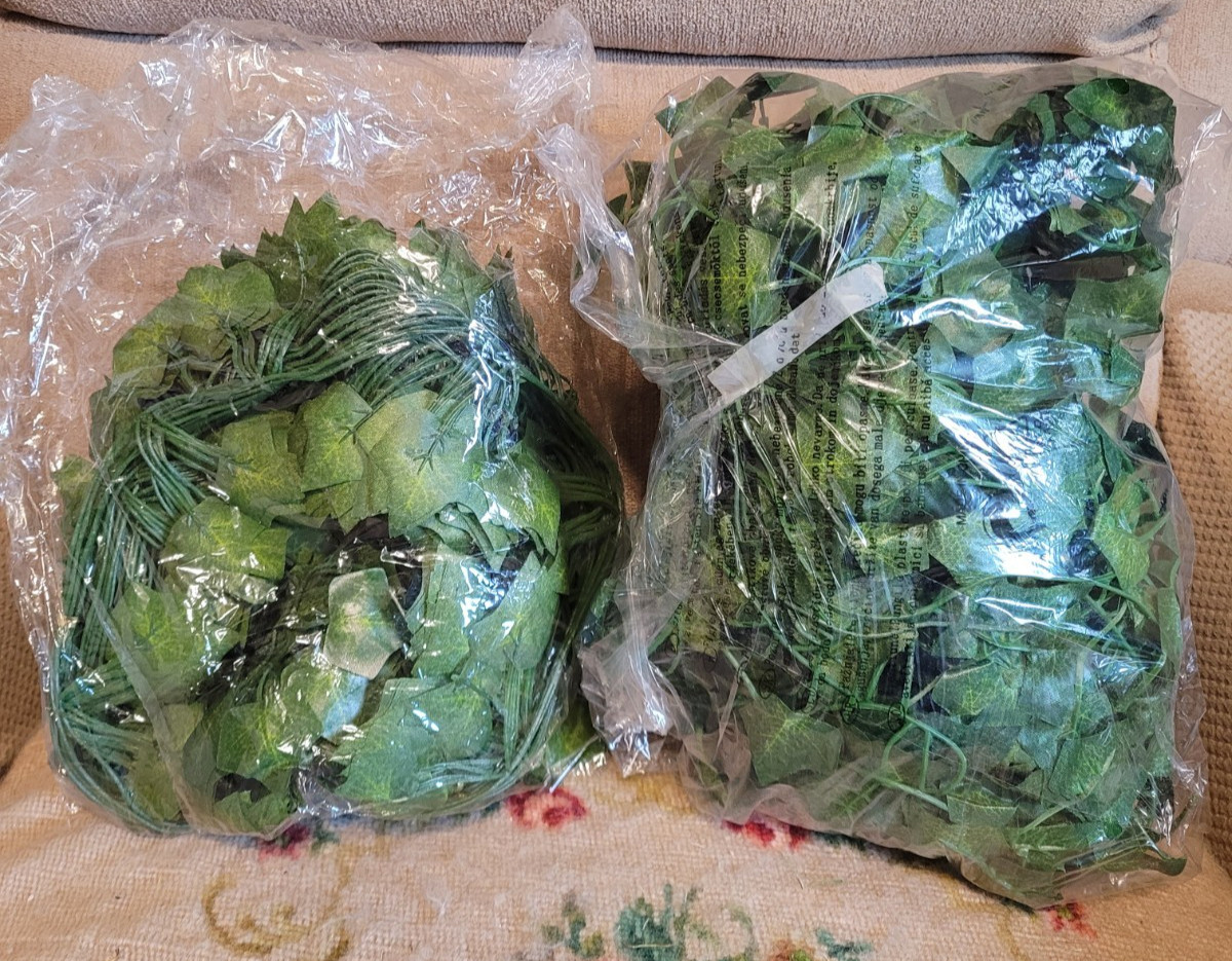 Fake Vines Two 12 Packs Totaling 164 Feet Aesthetic Artificial Plant Ivy Leaves