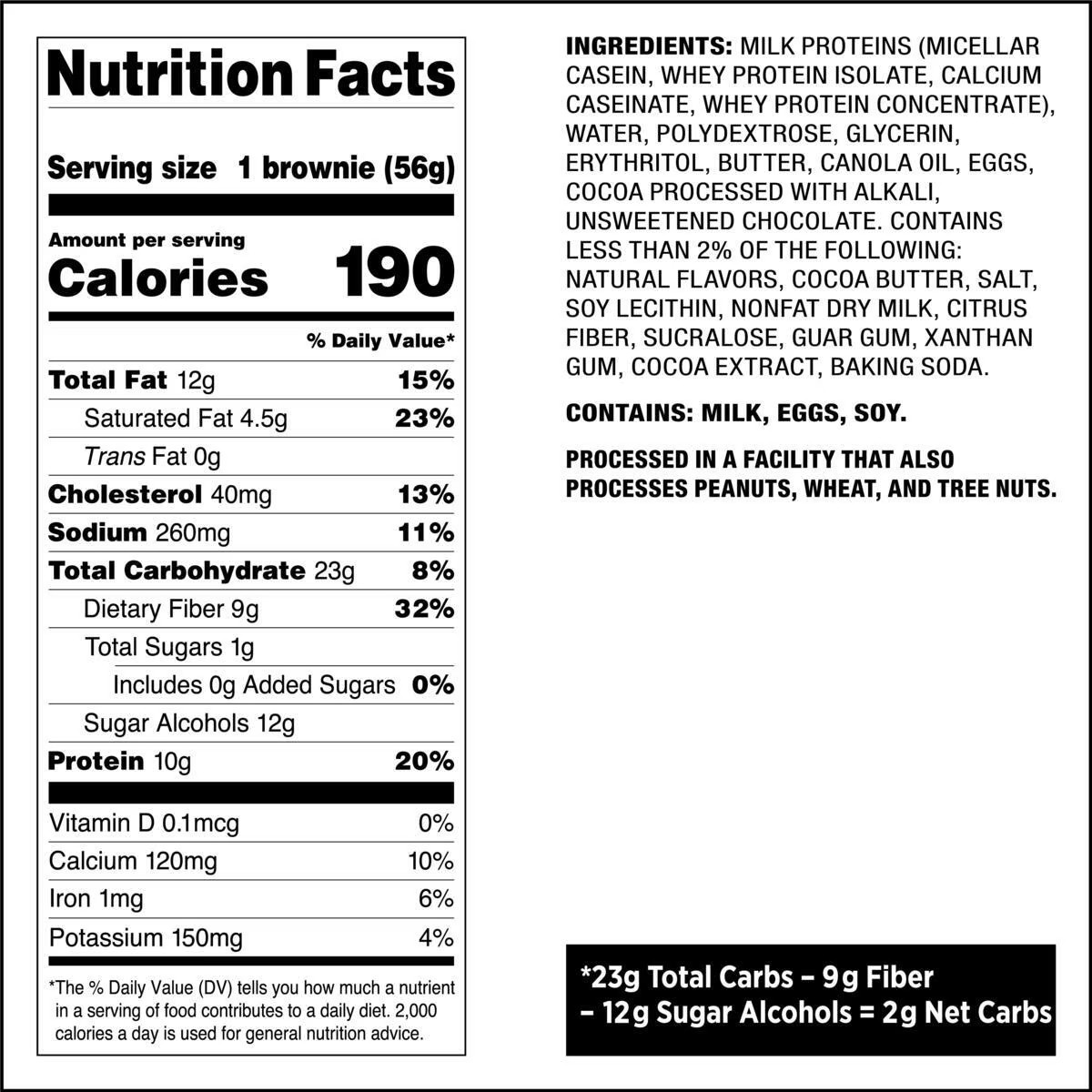 Quest Bake Shop Brownies, Chocolate Flavor, 10g Protein, 4 COUNT