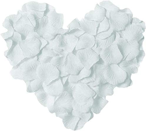 3000pcs White Rose Petals, Artificial Non-Woven, Wedding Decorations, Party