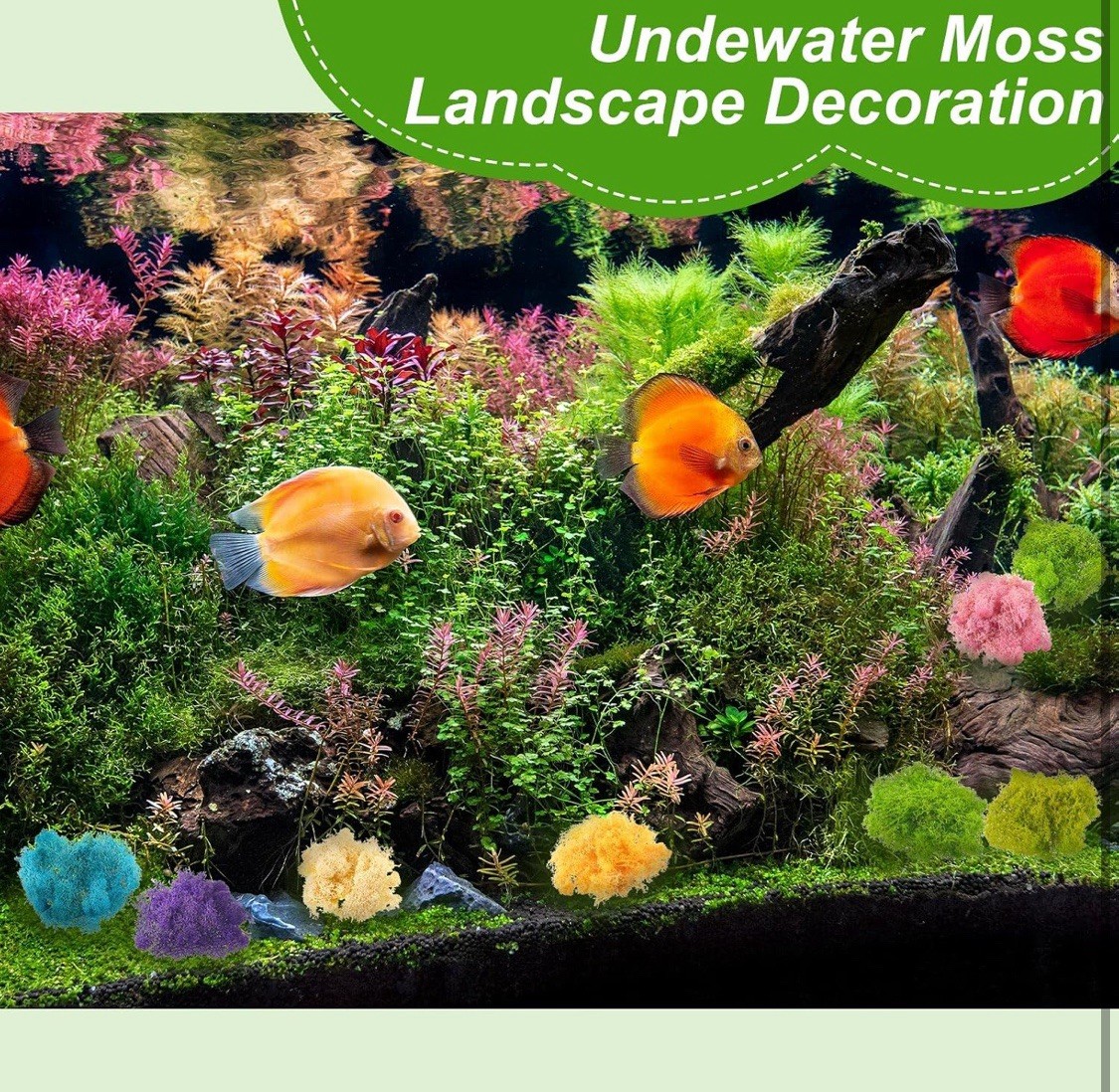 7 Oz Colored Fake Moss Preserved for Crafts Artificial Decorative Moss Faux