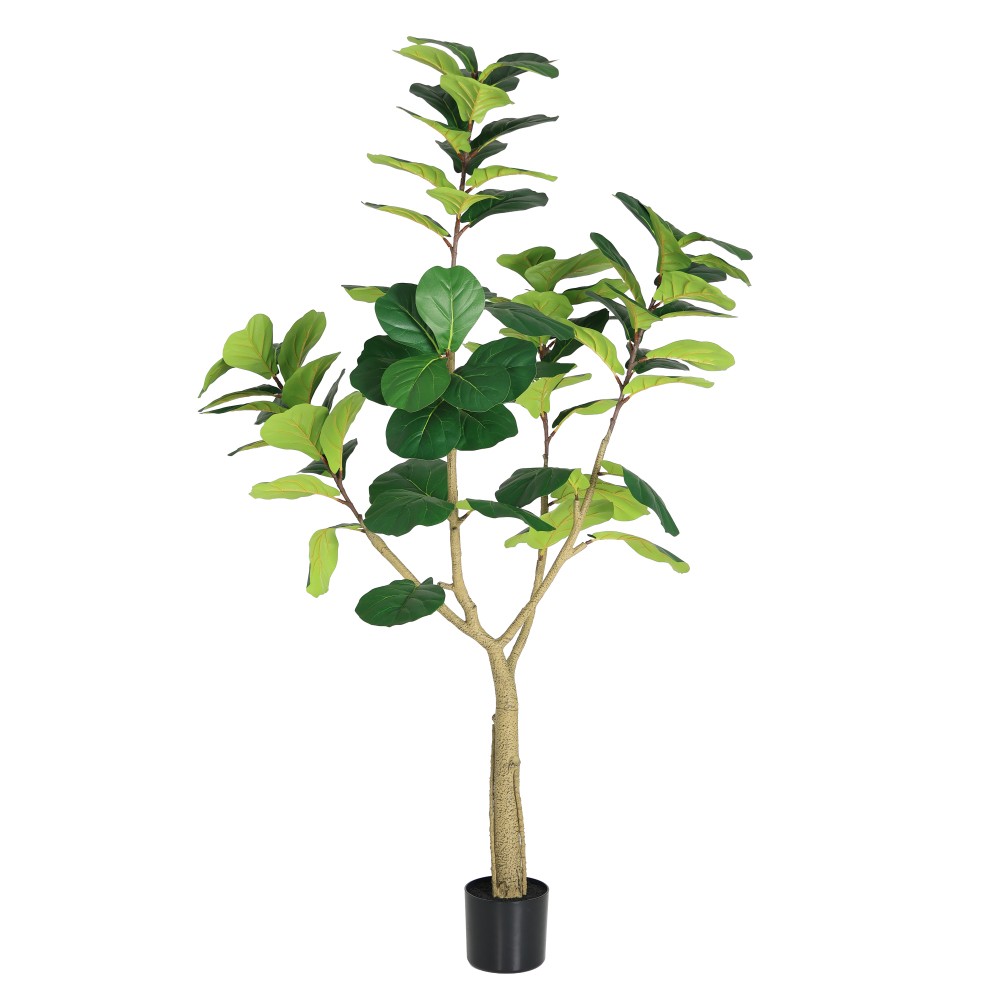 6ft Artificial Fiddle Leaf Fig Tree Faux Potted Plant Indoor Decor