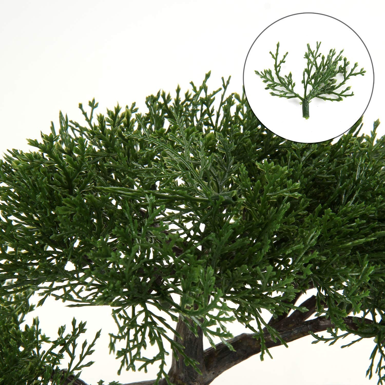 Artificial Bonsai Tree Juniper Faux Plants Indoor Small Fake Plants Decor wit…