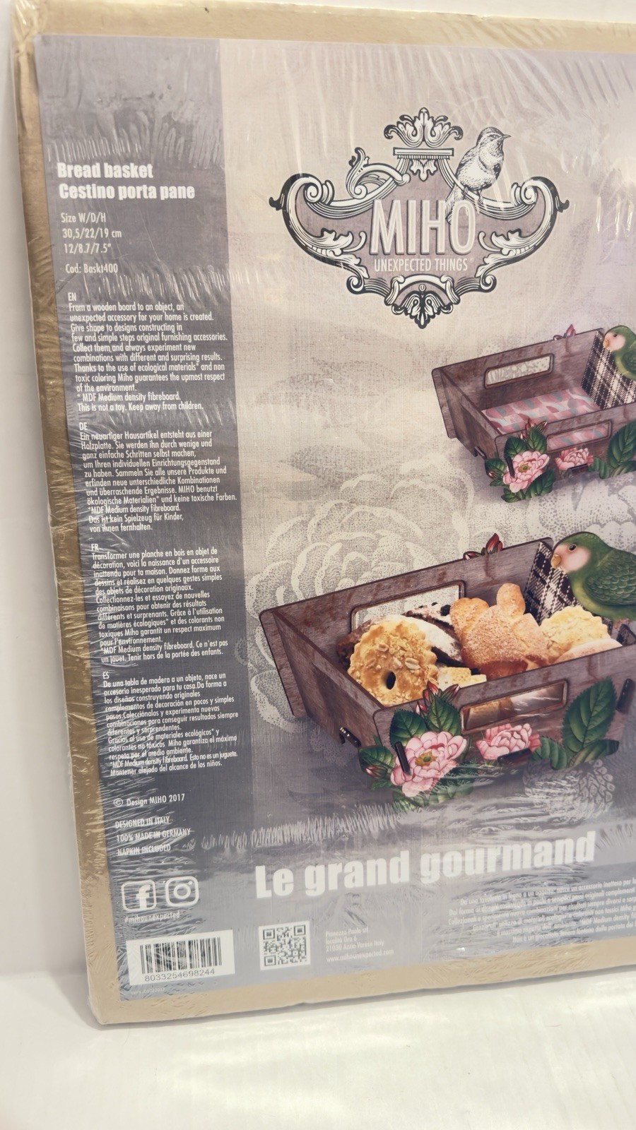 Miho Unexpected Things Bread Basket Le Grand Gourmand Made in Germany New READ