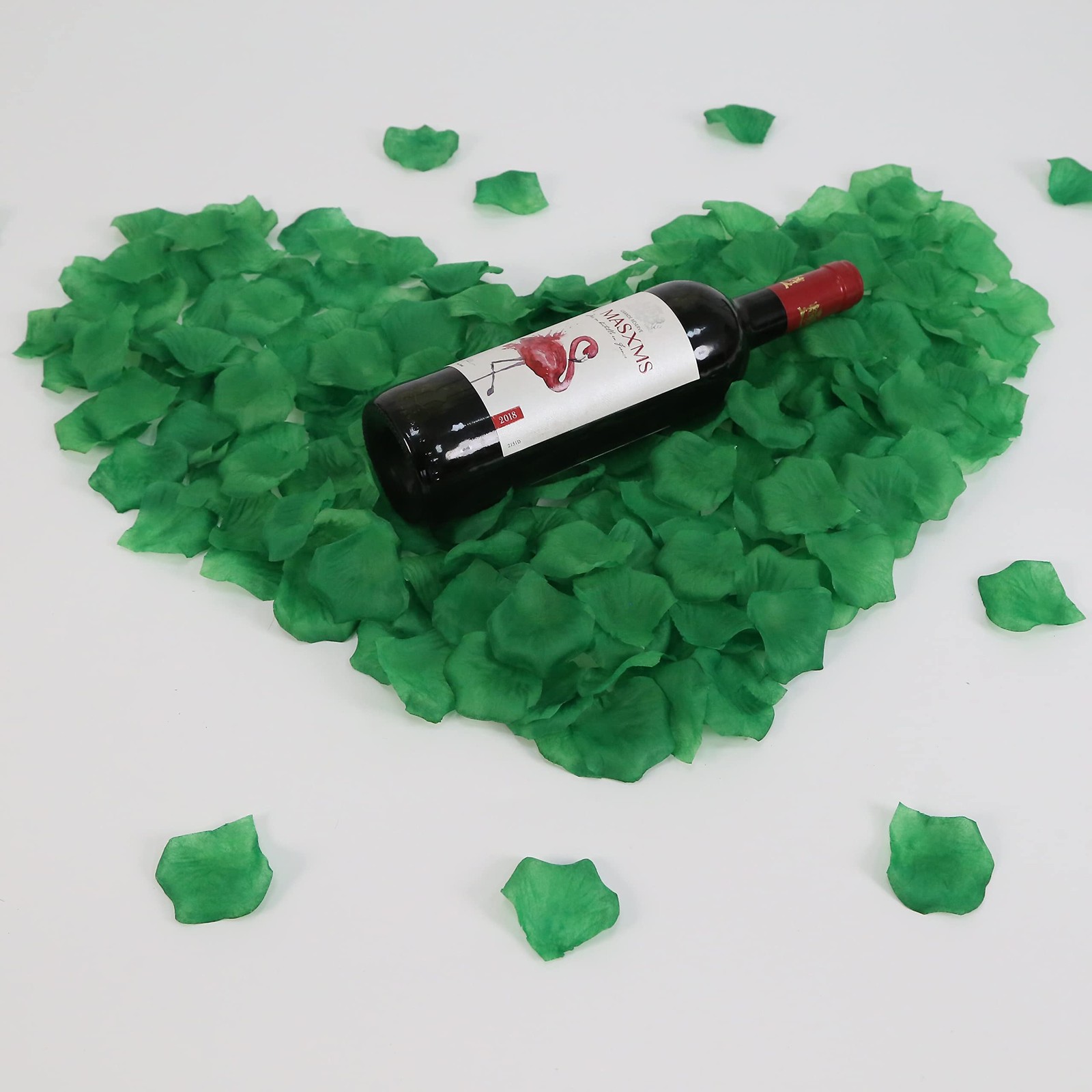 5000 Pcs 0.9LB Green Silk Rose Petals, 2.3, Faux, Fake, Wedding, Romantic Night
