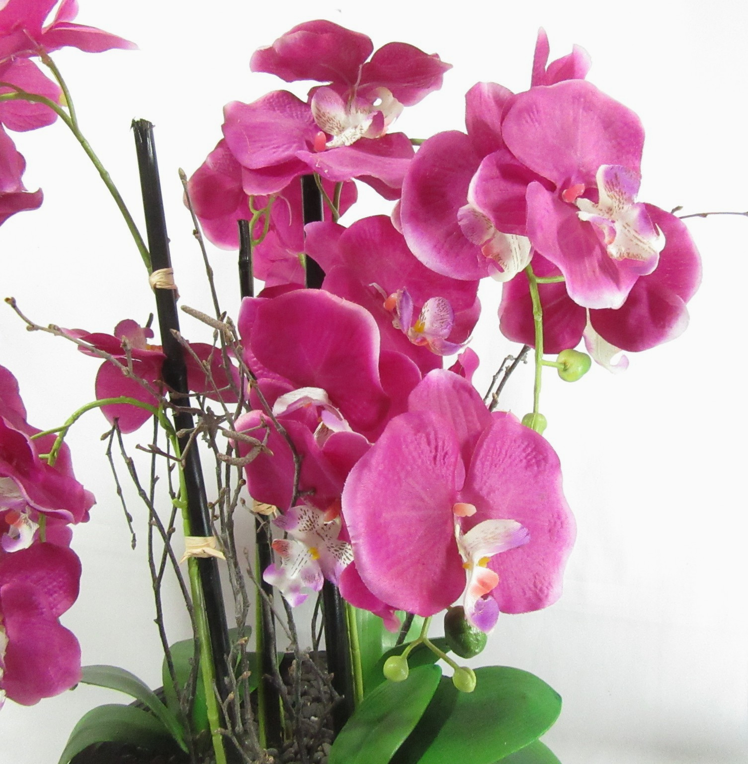 Artificial Orchid Floral Pink Table Centerpiece Large Silk Flower Arrangement