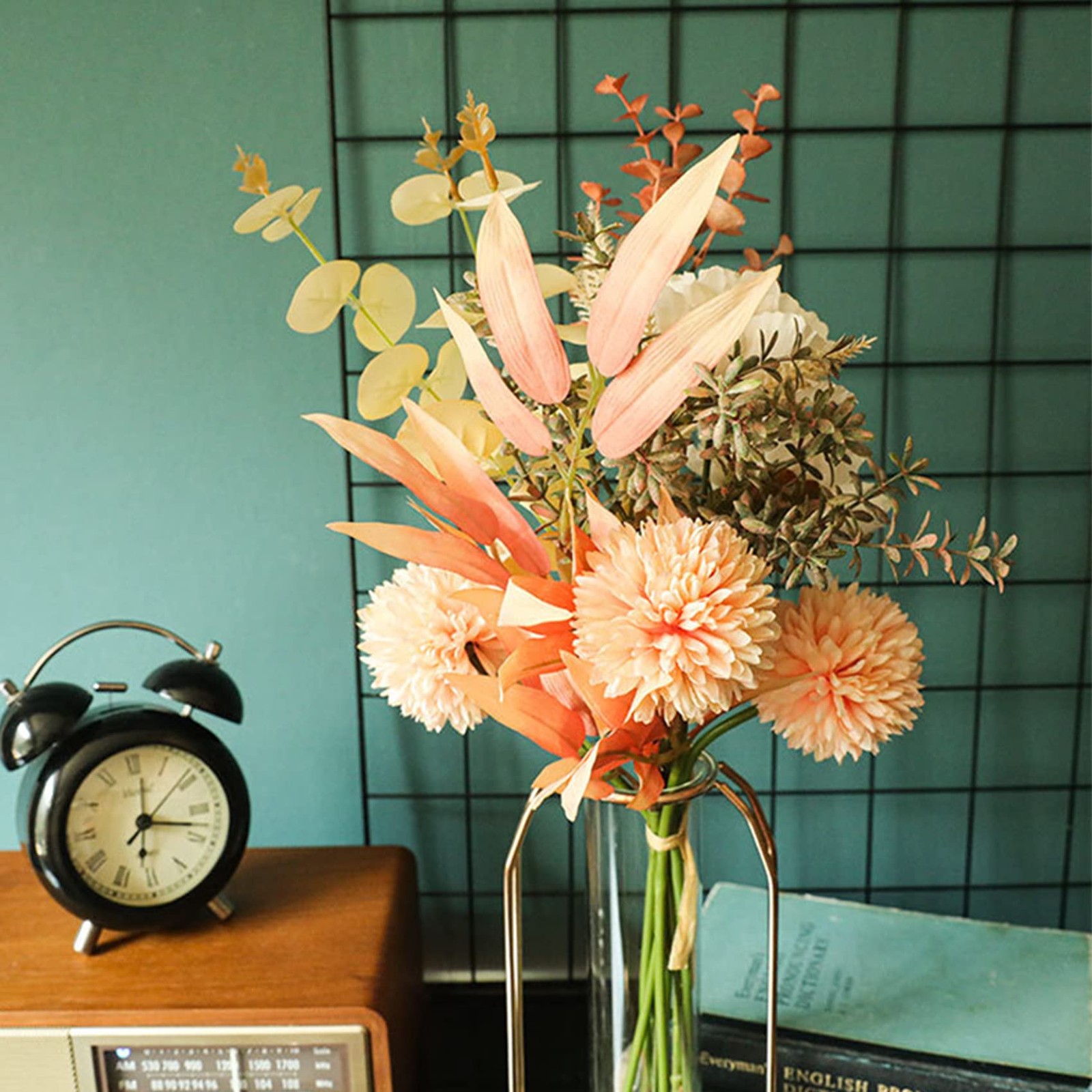 Artificial Silk Flowers for Home Decor and Wedding, Faux Flower Dining Table …