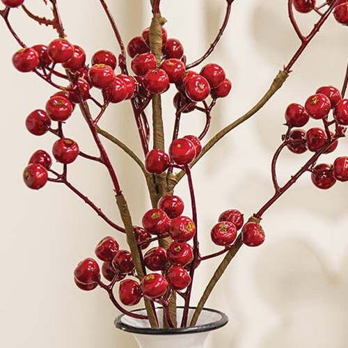 Winter Gooseberry Pick / Spray 26″ High – Christmas Holiday Winter Floral