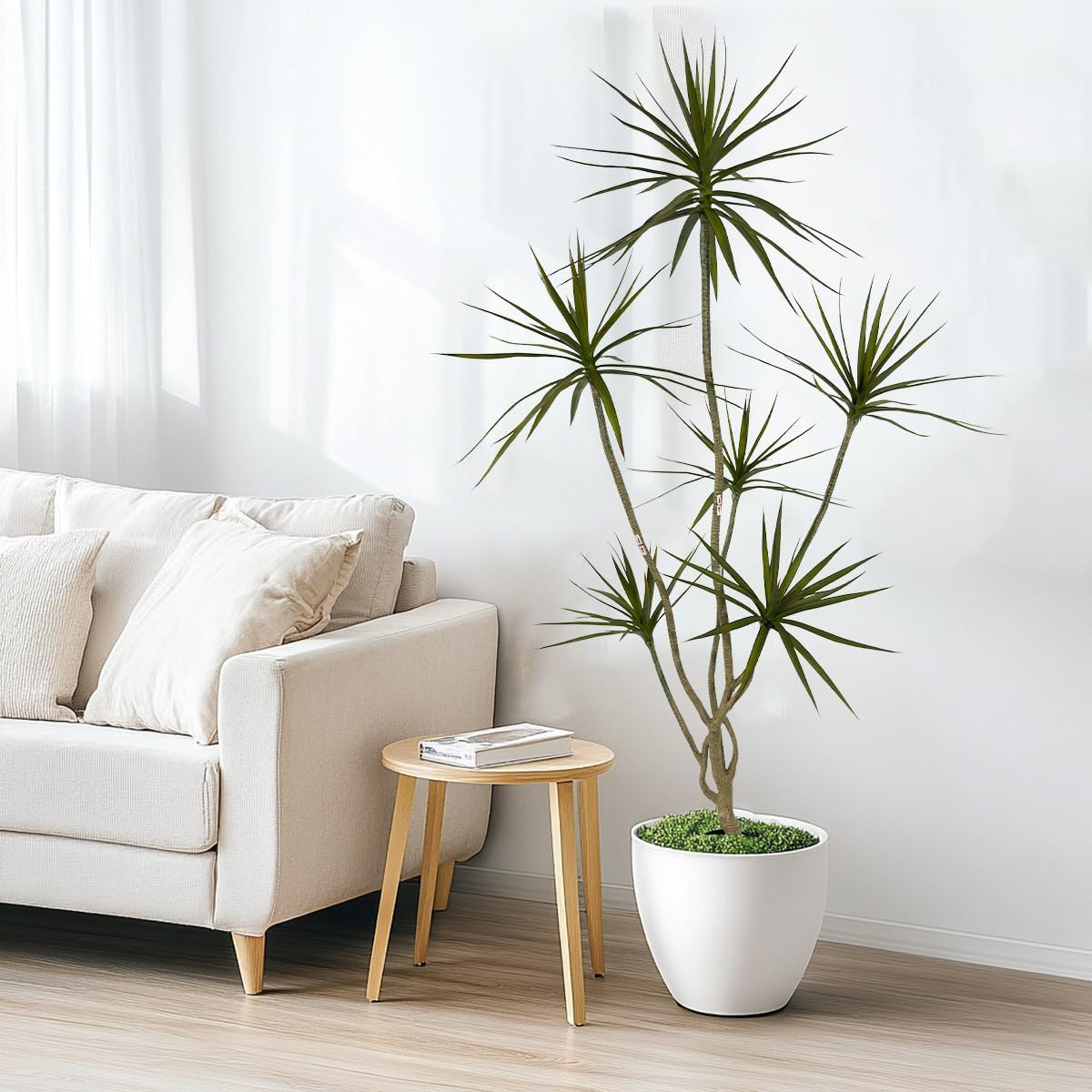 Artificial Dracaena Marginata,6Ft Tall Fake Plants Artificial Dracaena Marginata