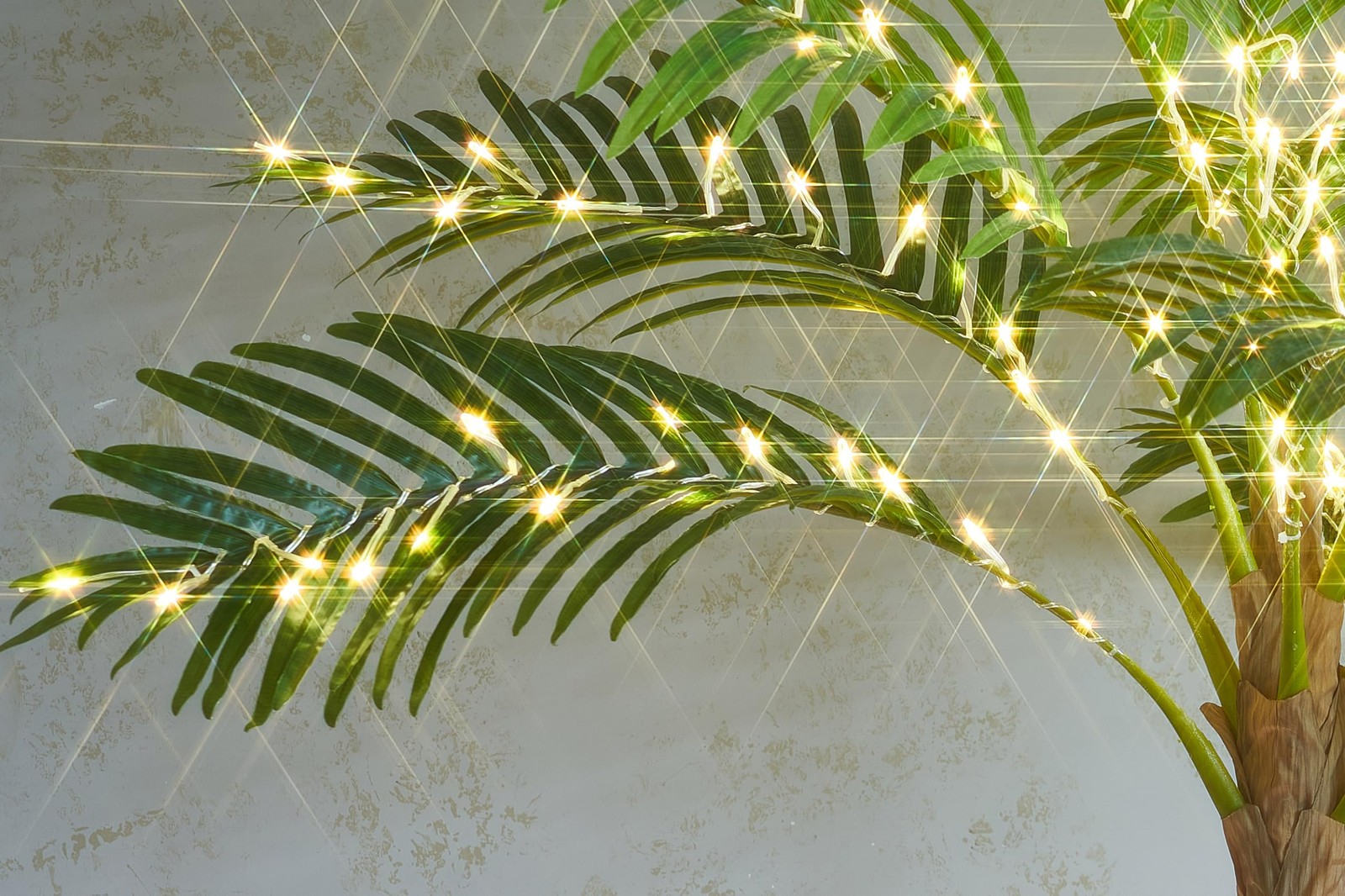 Artificial Palm Tree with Lights 6FT 220 LED Fairy Lights, Lighted Palm Tree …
