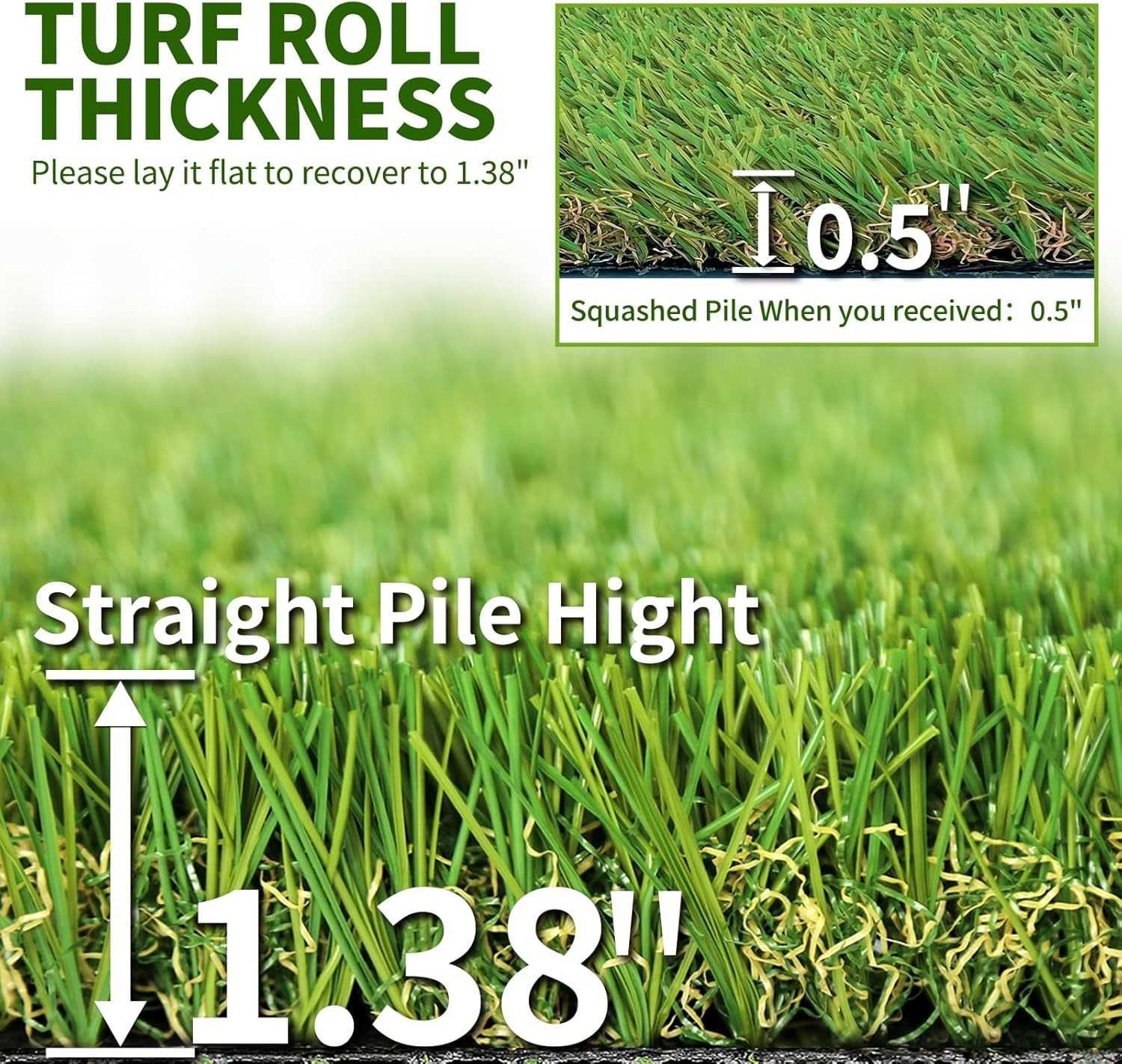 -Round Green 4FTx7FT Artificial Grass: Durable, Maintenance-Free Solution