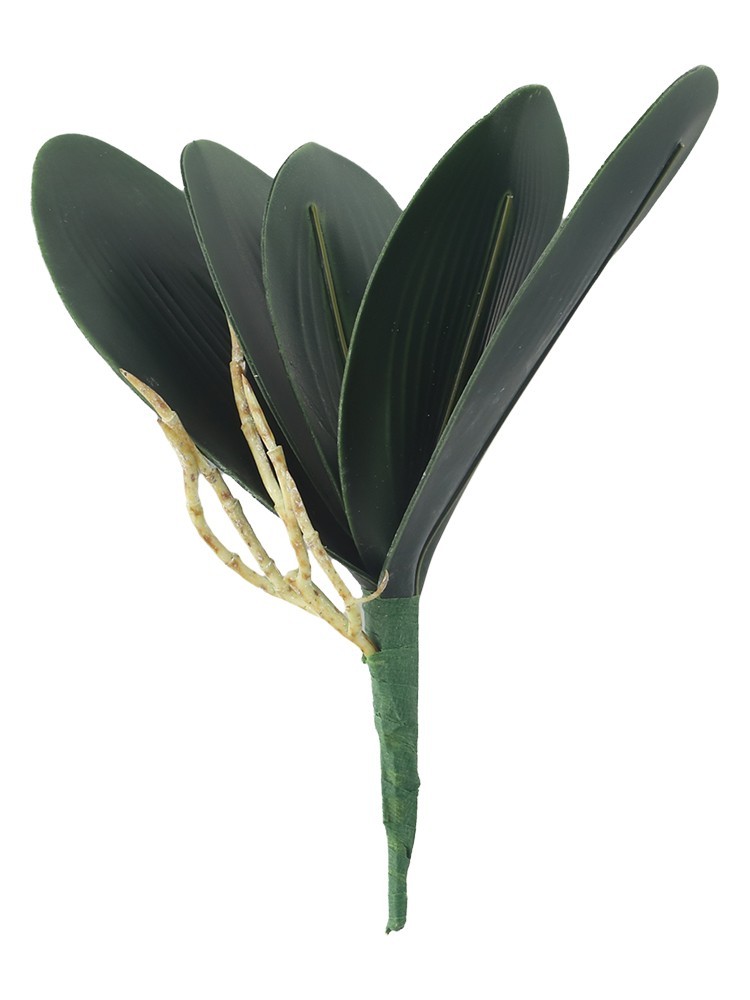 Fashion Artificial Fake Flower Orchid Plant Green Leaves Home Party Decor New