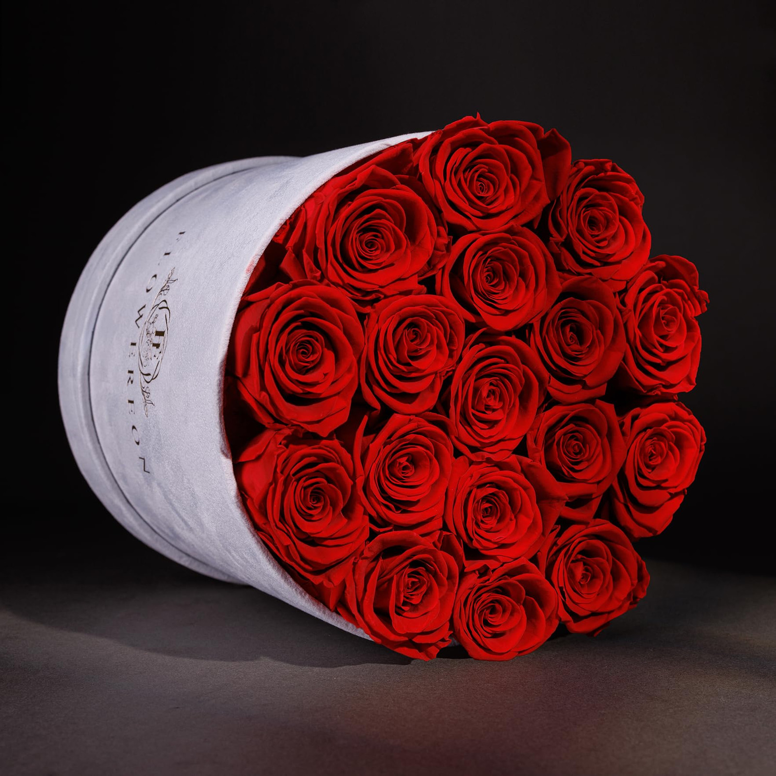 17 Flowers in a Luxury Suede Box, Birthday Gifts for Women, Real Preserved Fl…