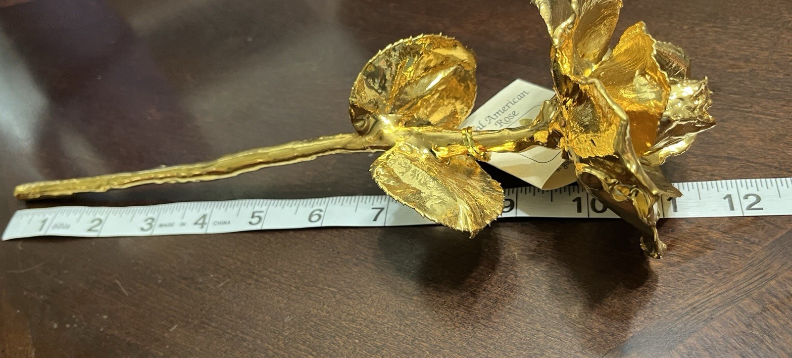 24k Gold-Dipped Real American Rose 11”