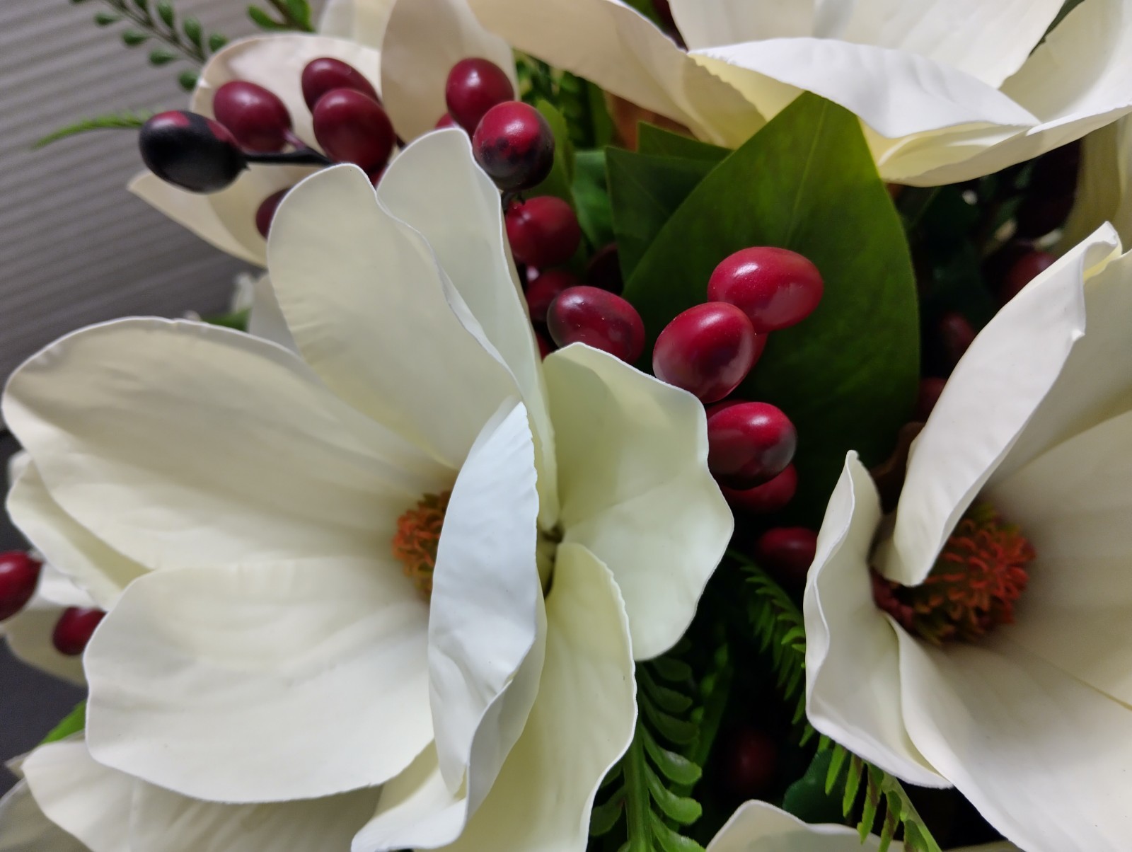 Magnolia table Christmas centerpiece