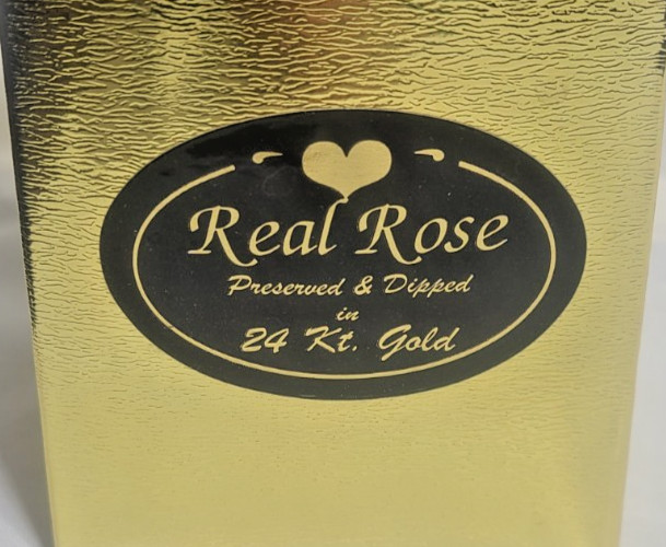 24 Kt. Gold dipped real red Rose