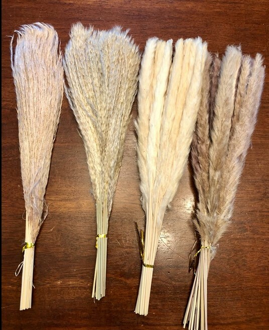 80Pcs Natural Dried Pampas Grass Reed Flower Bunch Xmas Wedding Valentines Gift