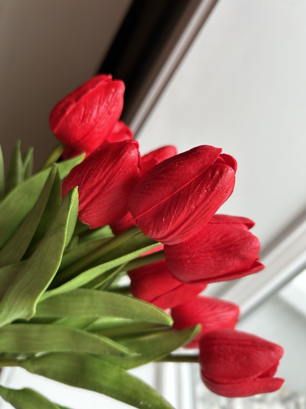 US SELLER Red Tulips Real Touch Bridal Wedding Fast Ship Artificial