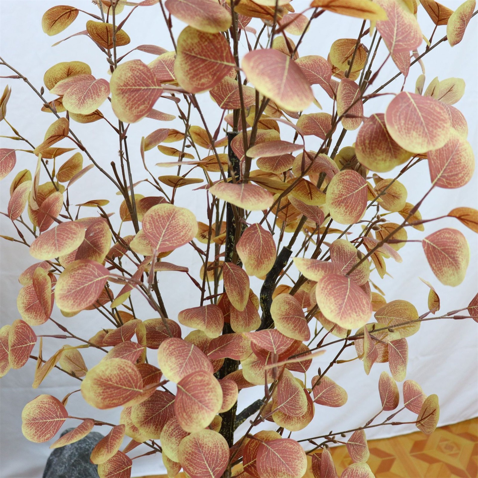Artificial Fall Eucalyptus Tree Fake Fall Leaf Autumn Tree Decor 120cm/150cm