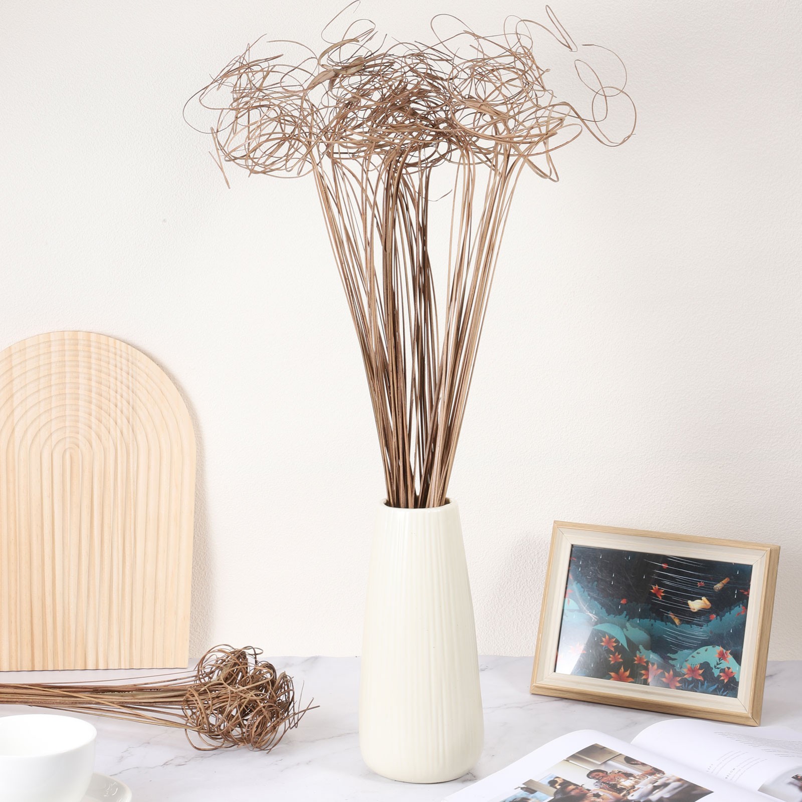 30 Pcs Dried Curly Willow Branches Natural Branches Twigs, Wooden