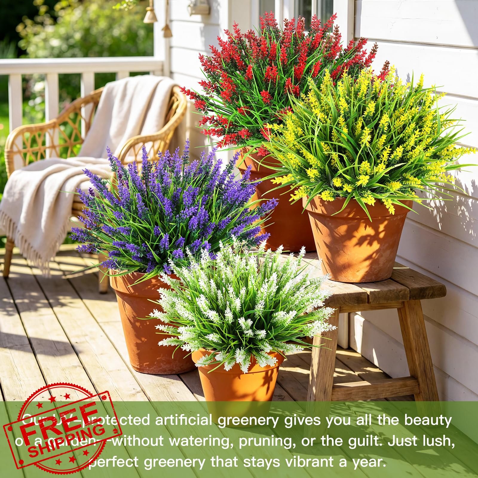 BeeAngel Yellow 16 Bundles Outdoor Monkey Grass
