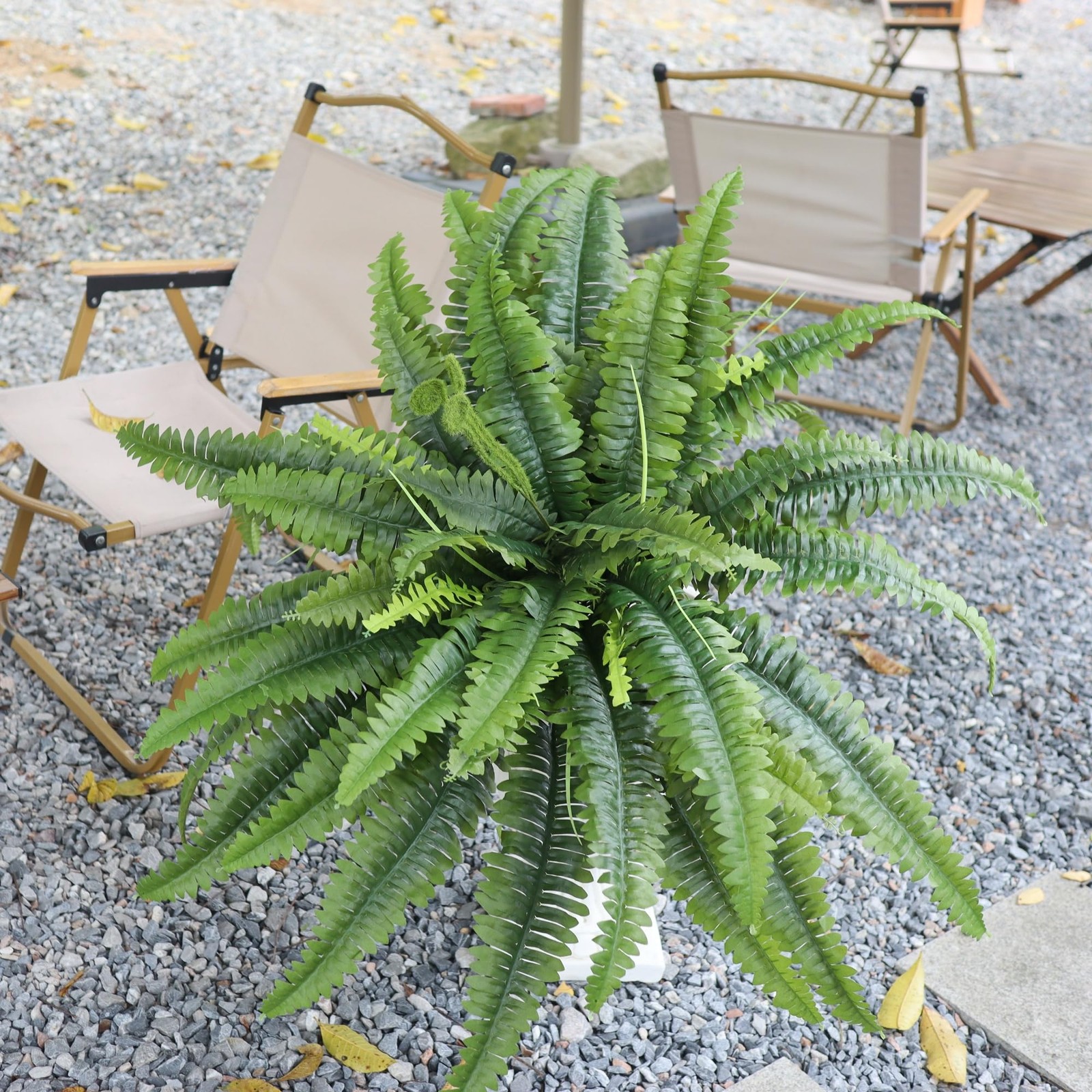 Artificial Ferns for Outdoors & Indoors, 45in Large Fake Ferns Plants with 55…