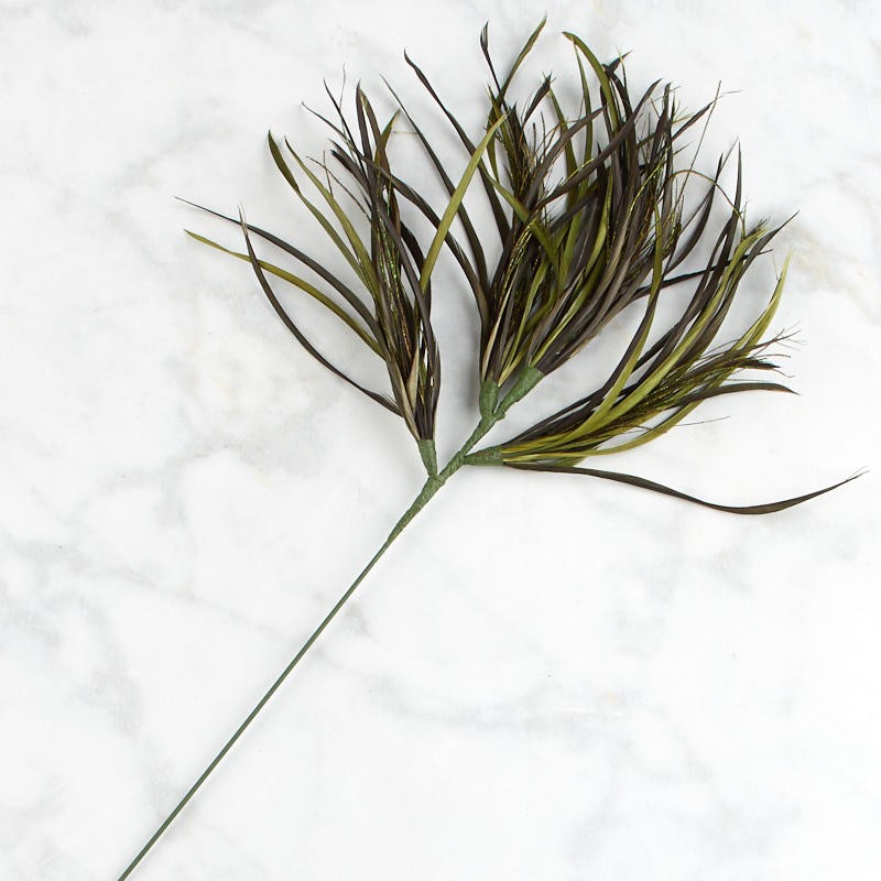 Factory Direct Craft Colorful Moss Green Feather Accenting Sprays | 2 Spray