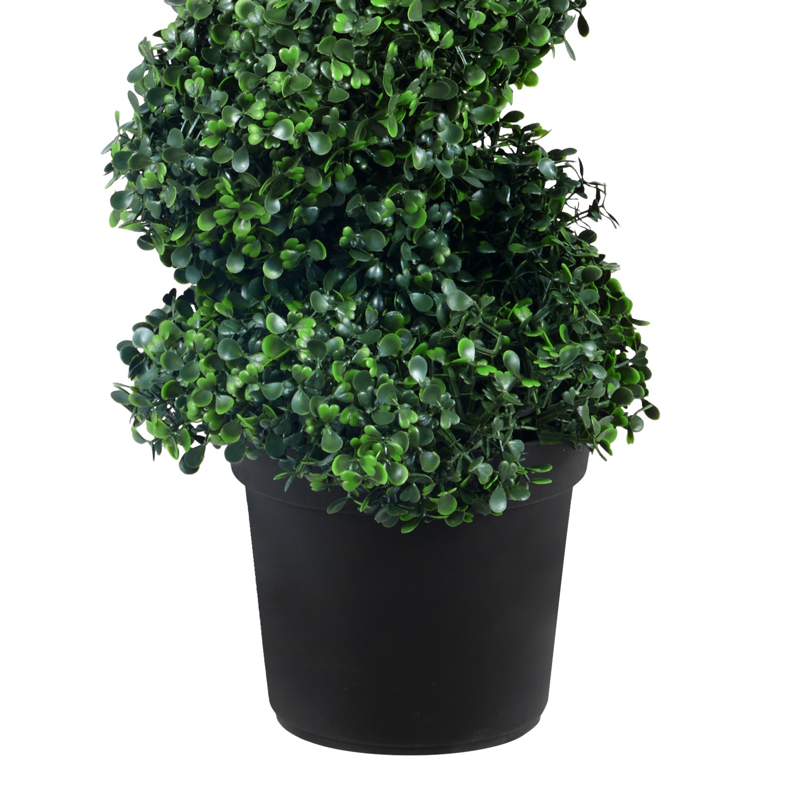 2Pack 5ft Artificial Topiary Spiral Tree Faux Plant UV Indoor Outdoor Home Decor