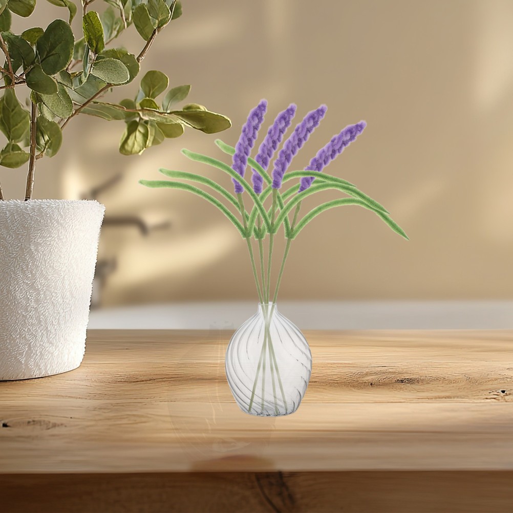 10Pcs Reusable Simulation Lavender Flower Bundles Purple for Party Centerpieces