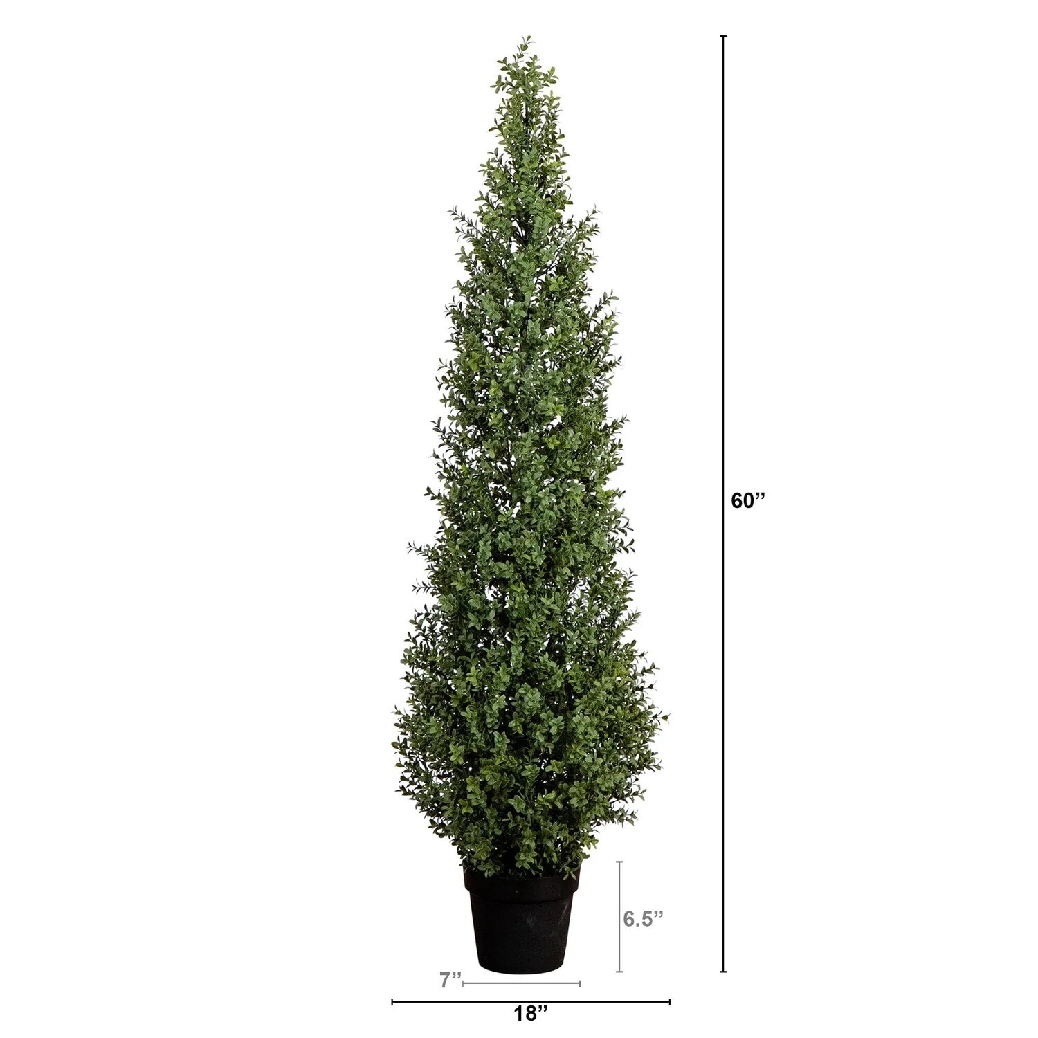 5’ Boxwood UV Resistant Artificial Topiary Tree (Indoor/Outdoor). Retail 114