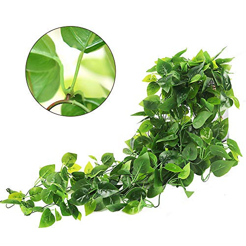 2pcs Fake Hanging Plants 3.6ft Fake Ivy Vine Artificial Ivy Leaves for
