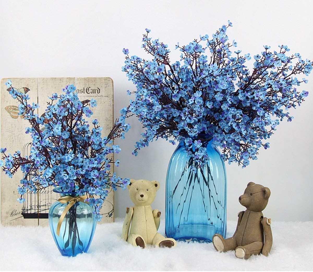 20pcs Baby’s Breath Artificial Flowers Bouquet – Blue