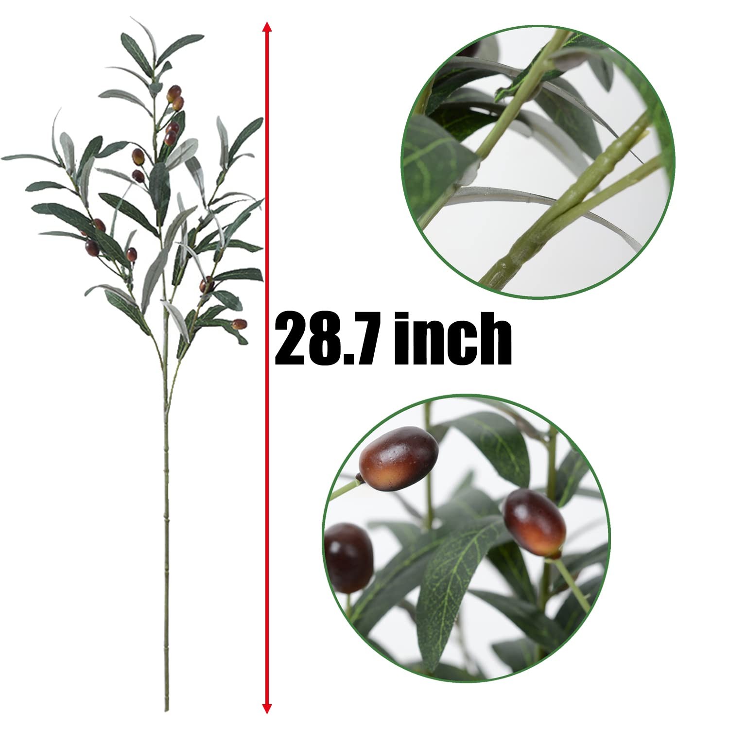 Artificial Olive Branch Faux Olive Branches For Vases Fake Branches Olive Stems