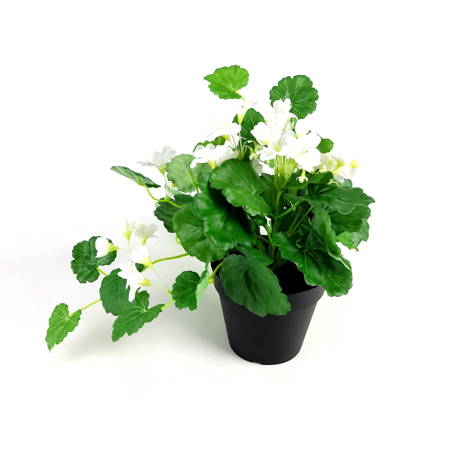 Ikea FEJKA Artificial Potted Plant Geranium /Hanging White New 805.064.73