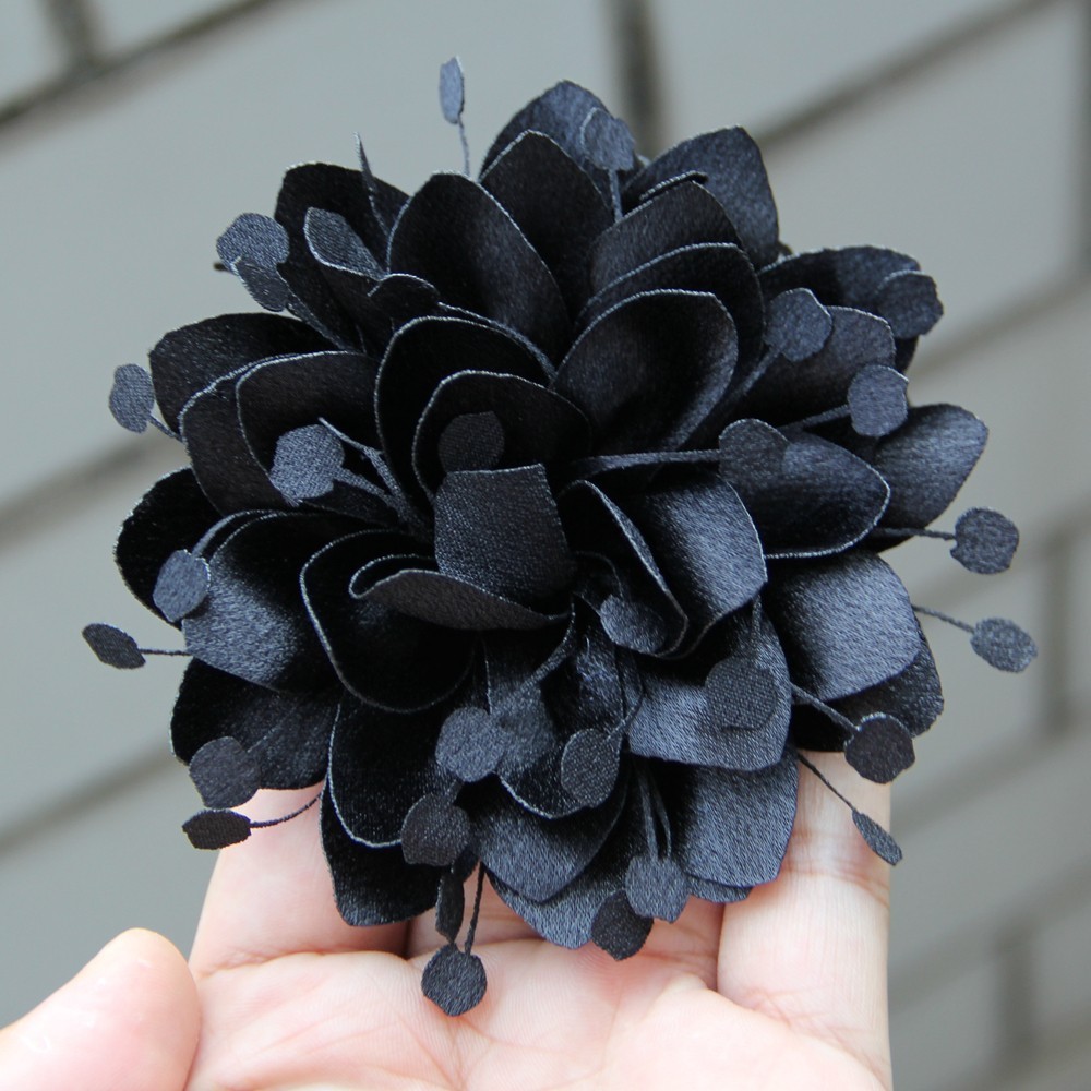 Fashion Multi-layer Large Fabric Handmade Collar Flower Lapel for Pins Suit