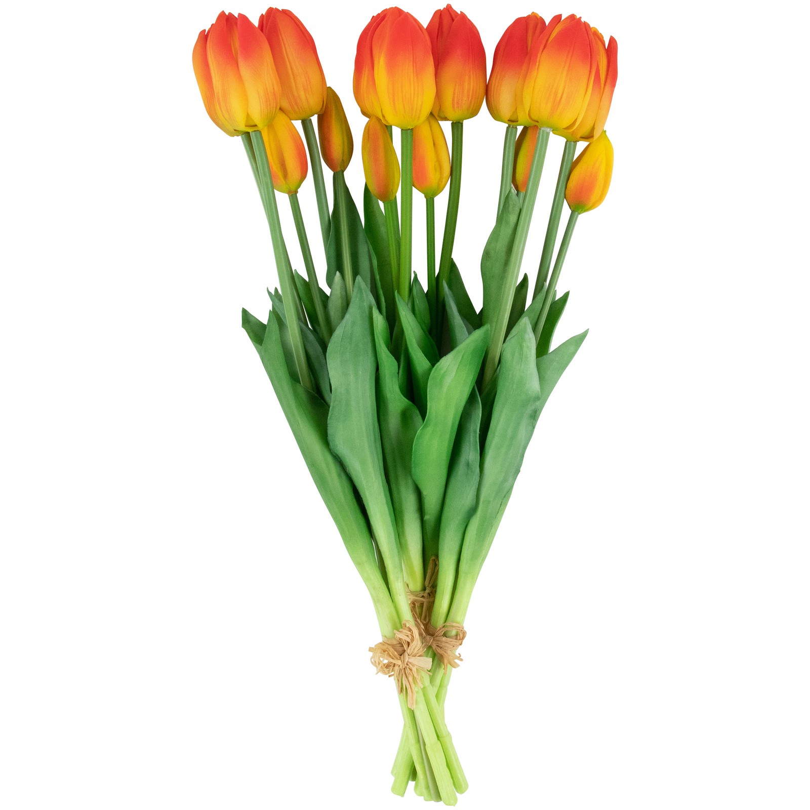 Northlight Real Touch™ Red Yellow Tulip Floral Bundles Set of 6 – 18″