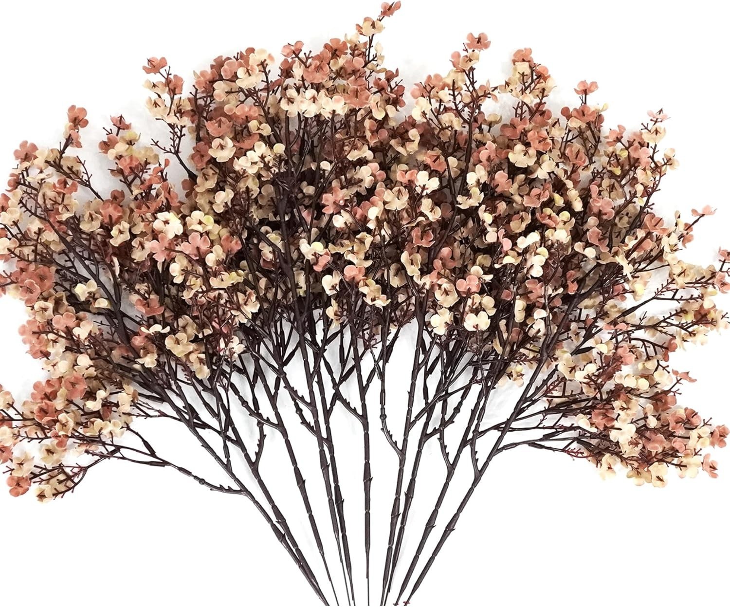 Lifelike 5 Pcs Babys Breath Silk Flowers – Perfect for Weddings & Parties
