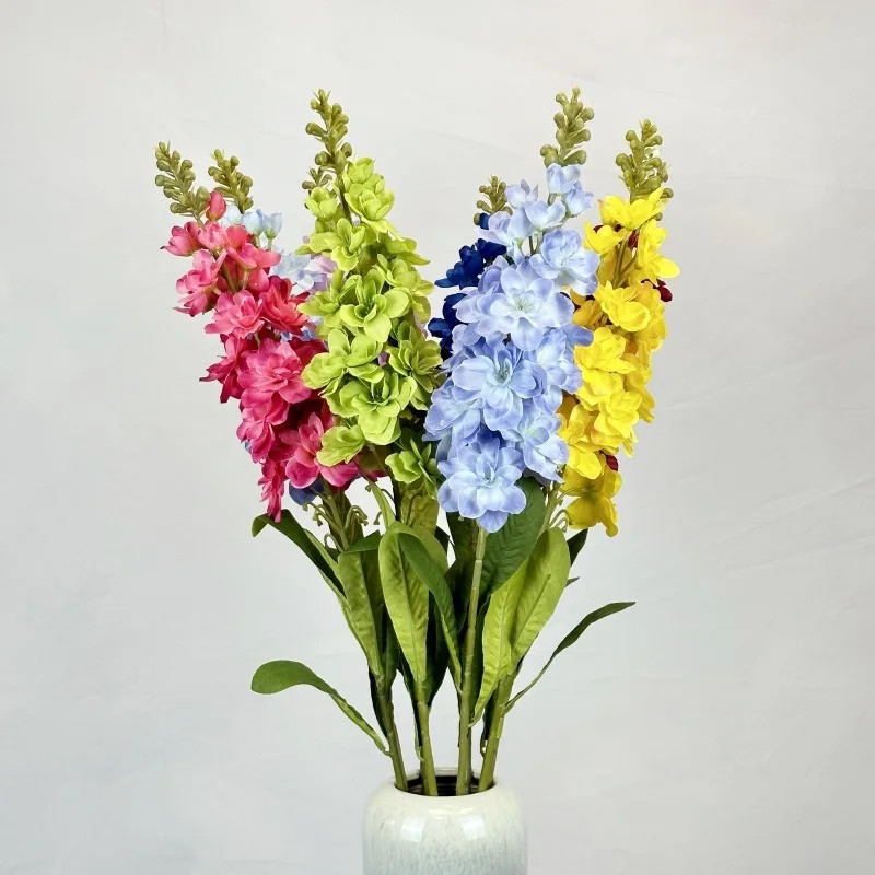 Big Artificial Hyacinth Violet flower branch fleurs artificielles for autumn fal