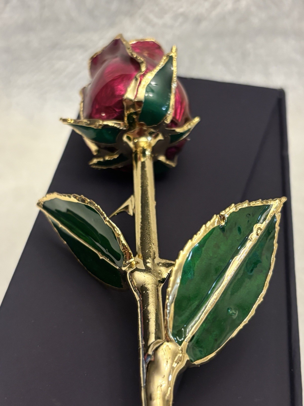 Eternal Love – Real Rose Dipped in 24K Gold ~ Fuchsia