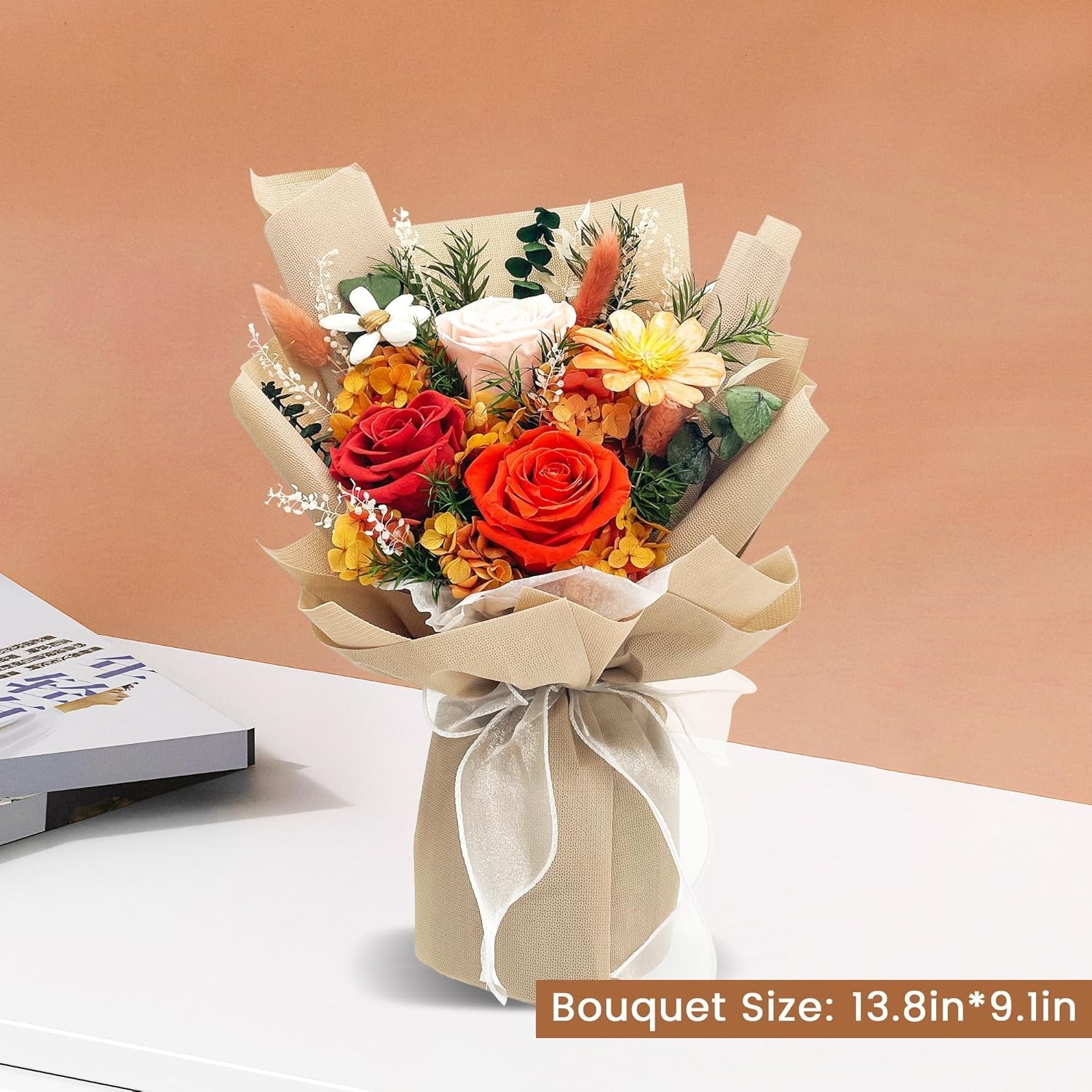Flowers for Delivery, Preserved Flowers Bouquet with Gift Box, Rose Gifts for…