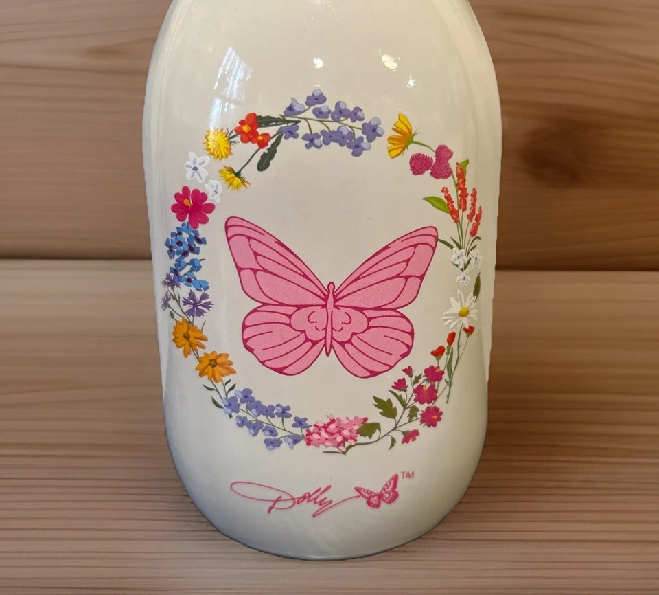 New Dolly Parton Wildflower Spring 2026 Floral Arrangement Butterfly Jar
